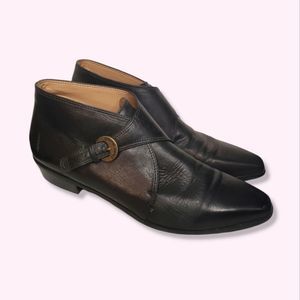 ETIENNE AIGNER "pony" single monk strap booties